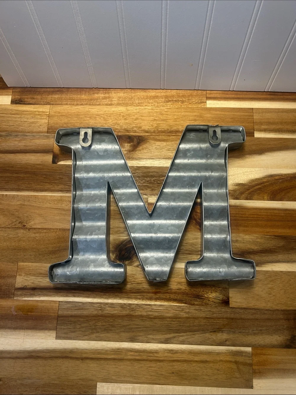 Galvanized Metal Letter M